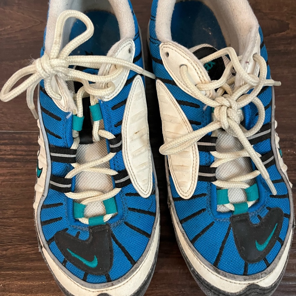 Nike Blue and White Sneakers
